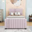 Lit plateforme simple tapissier avec lit gigogne-212639039