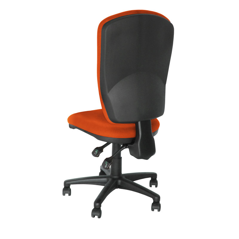 Symple Stuff Office Chair, No armrests, Orange
