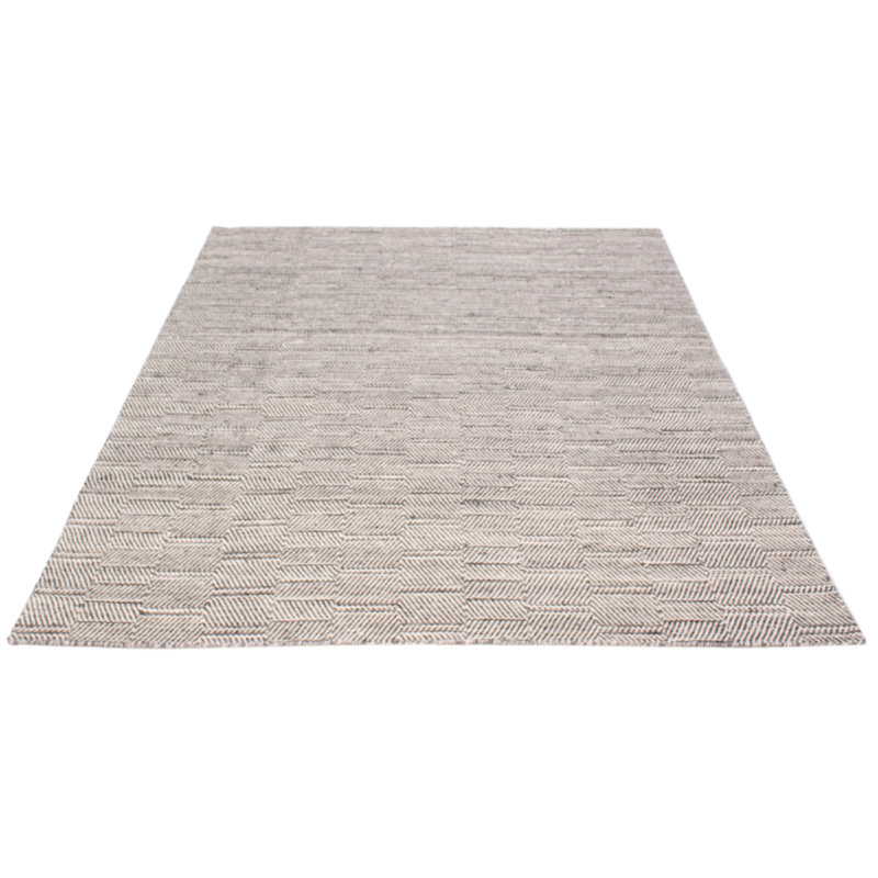 Tapis unique en laine gris nouvel âge 10 pi x 14 pi One-of-a-Kind