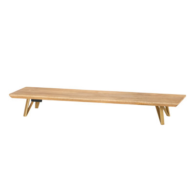 Lameek Wood Monitor Stand With USB Port