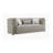 Gray Chenille Sofa w/3 Pillows