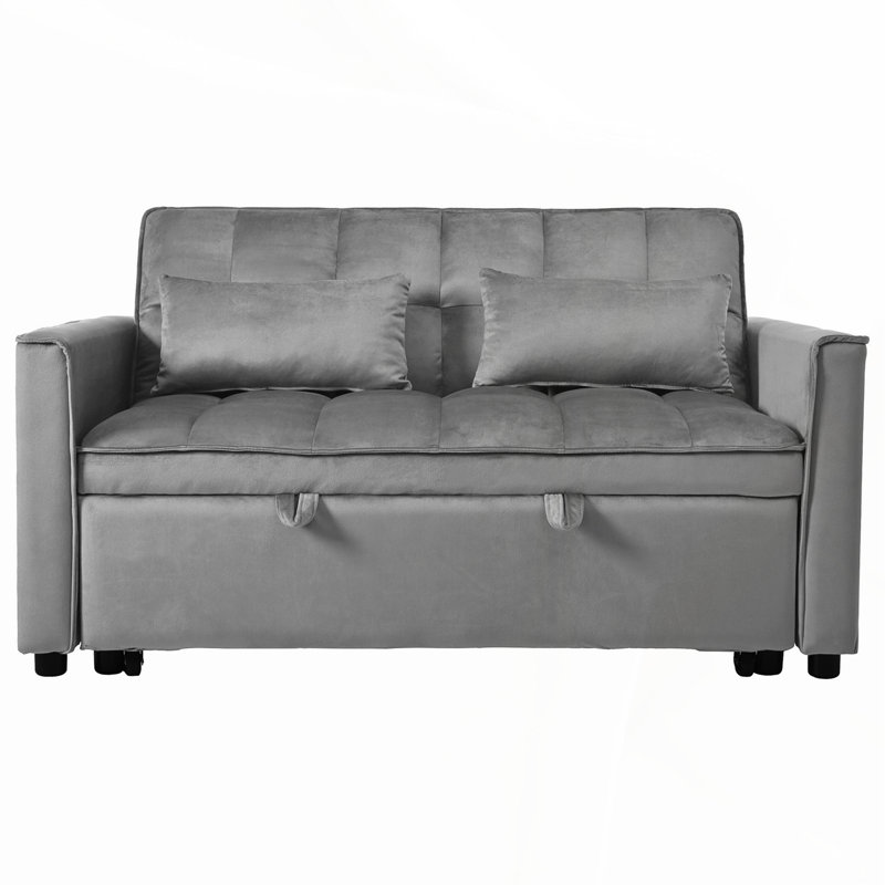 Convertible Sofa Bed,3-in-1 Pull Out Couch Bed with Reclining Backrest and Pillows,Sofa Bed Chair Full Convertible Sleeper Loveseat for Living Room, Home or Office