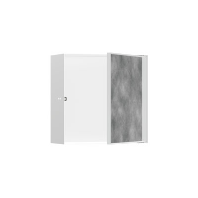 Hansgrohe Xtrastoris Rock Wall Niche With Tileable Door 12"X 12"X 5.5"