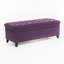 49,16 x P 20,57 x l 18,30 H mauve - Tissu, pieds de bouleau, pièce décorative avec tissu d'ameublement de rangement, article essentiel-297354127
