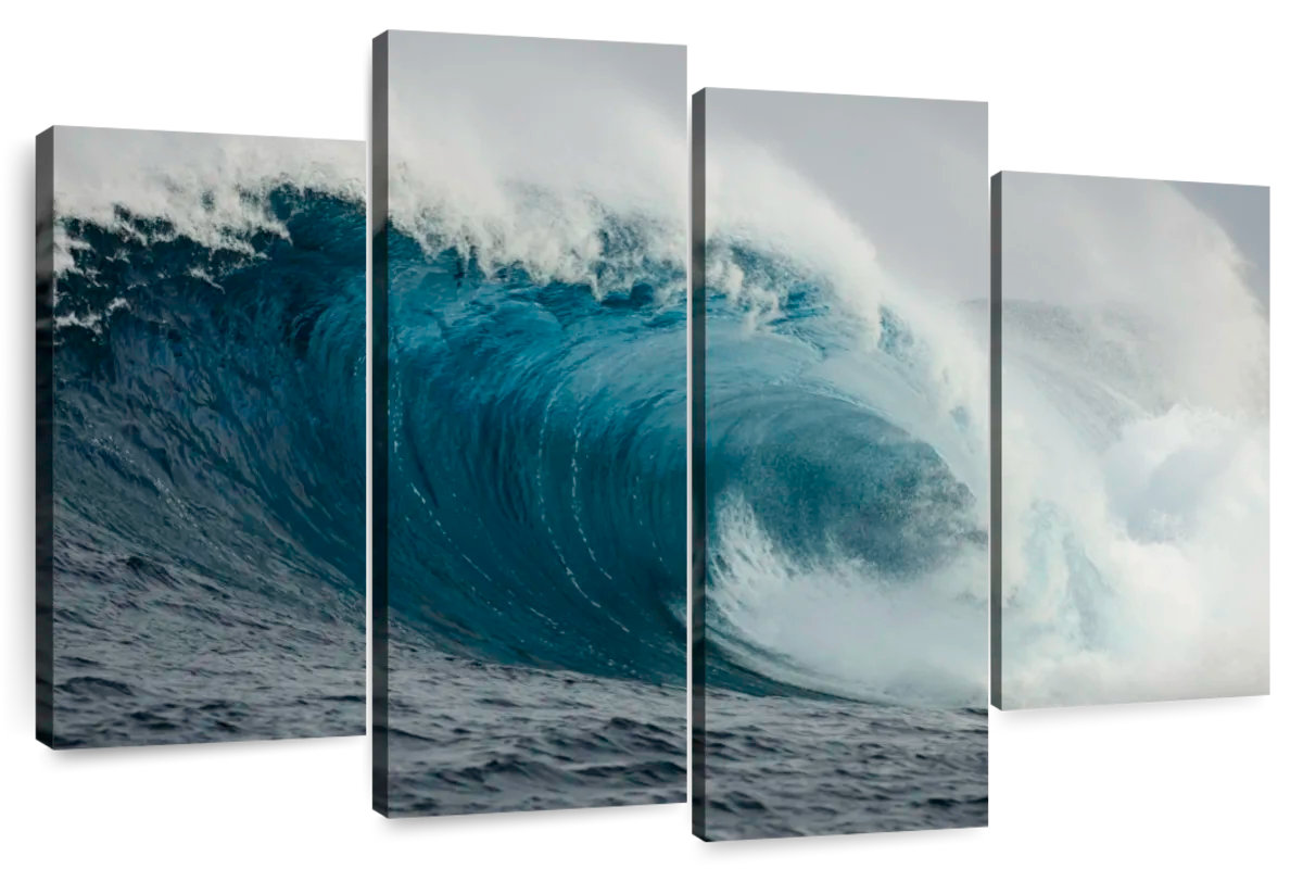 Beachcrest Home™ Gillard Barrelling Ocean Wave | Wayfair