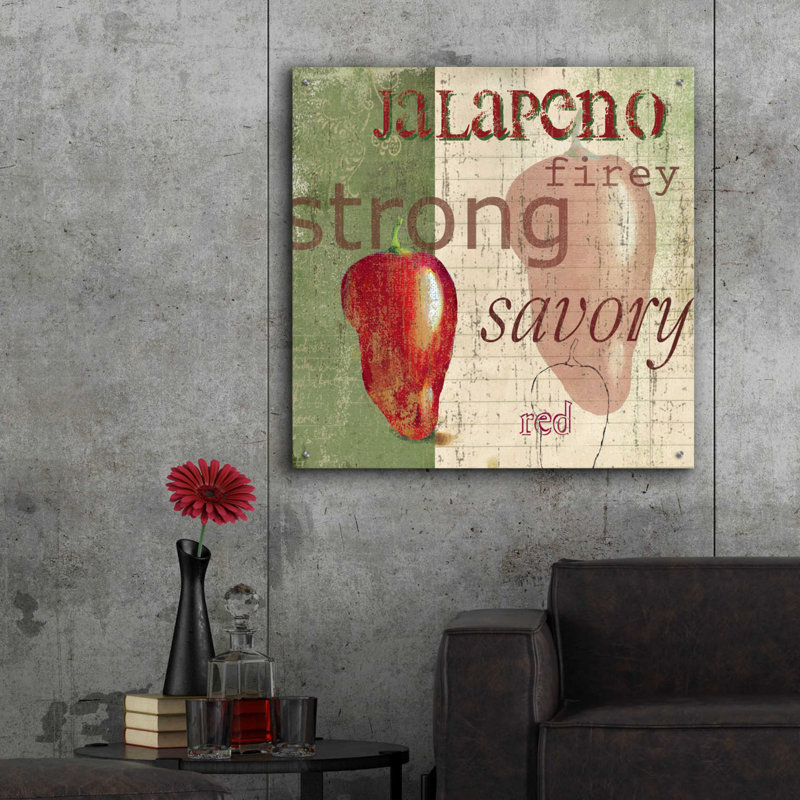" Jalapeno " Print, 36" H x 36" W x 0.2" D