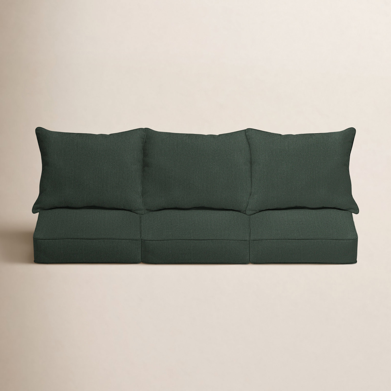 Davana Outdoor Sofa, Dark Green, 23.50" W x 23" D
