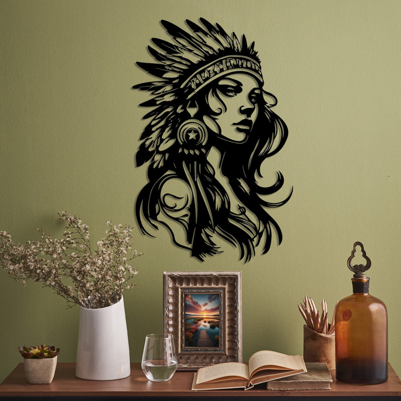Elegant Black Decorative Metal Wall Accessory, 13.8 x 22.0 inches | 100% Durable Metal, Thickness: 0.06 inches | Lightweight at 1.9 lbs | Perfect for Home or Office Decor, Stylish and Modern Design