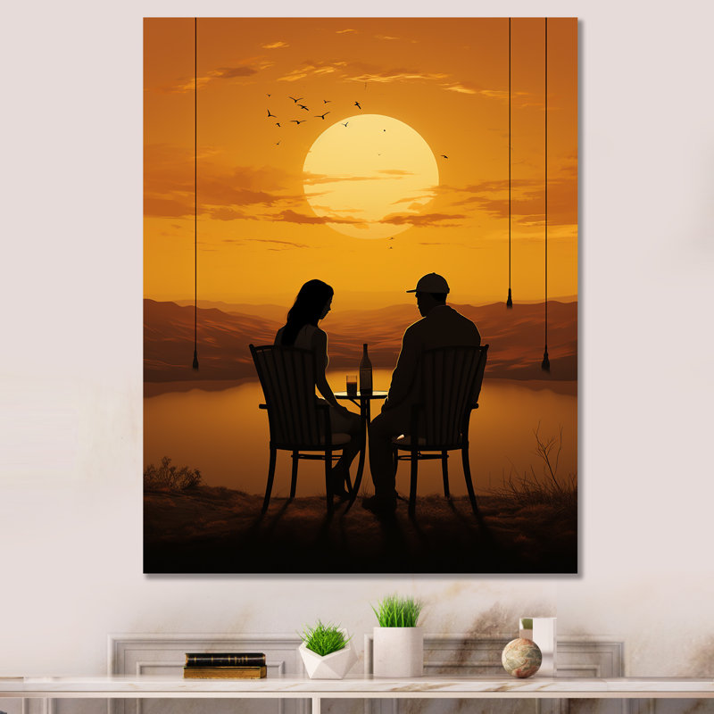 Lenoris, musique jaune, harmonie acoustique chaude, H 20 po x l 12 po x P 1 po, Toile tendue
