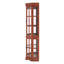 Vitrine de coin en noyer avec 5 tablettes et système d'éclairage à 5 tablettes-1110490835-1110490832