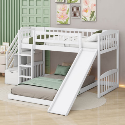 Juden Kids Twin Over Twin Bunk Bed