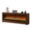 Meuble télé avec foyer en bois manufacturé brun massif-201426426-201426429