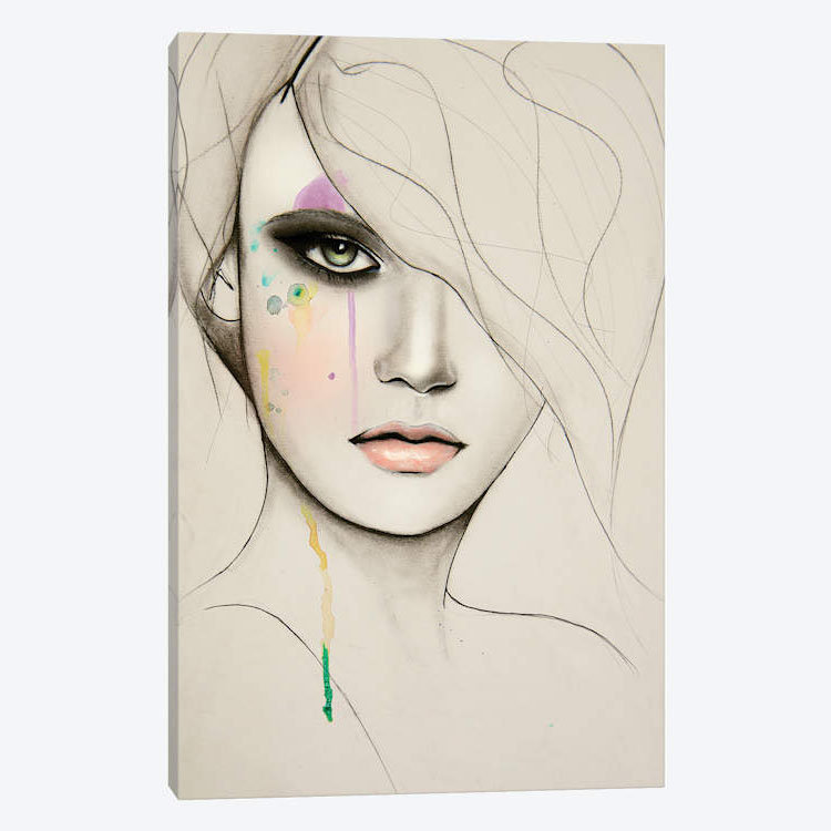 « division », impression sur toile, H 12 po x l 8 po x P 0,75 po, Pas de tapis, Toile tendue