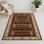 Tapis d'intérieur et d'extérieur brun français