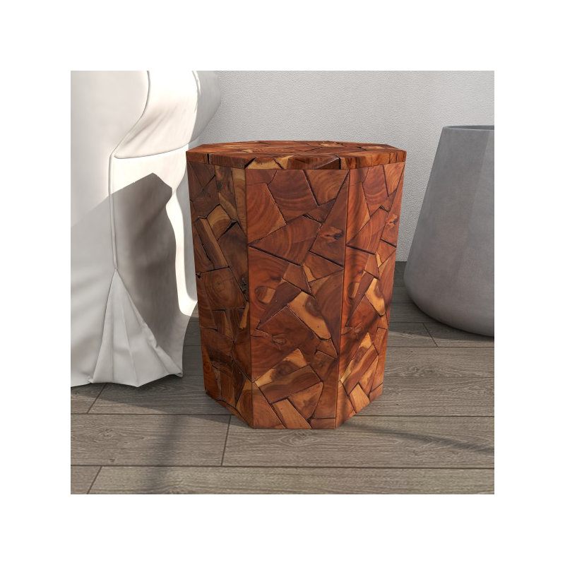 Table d'appoint en bois de teck Kieran