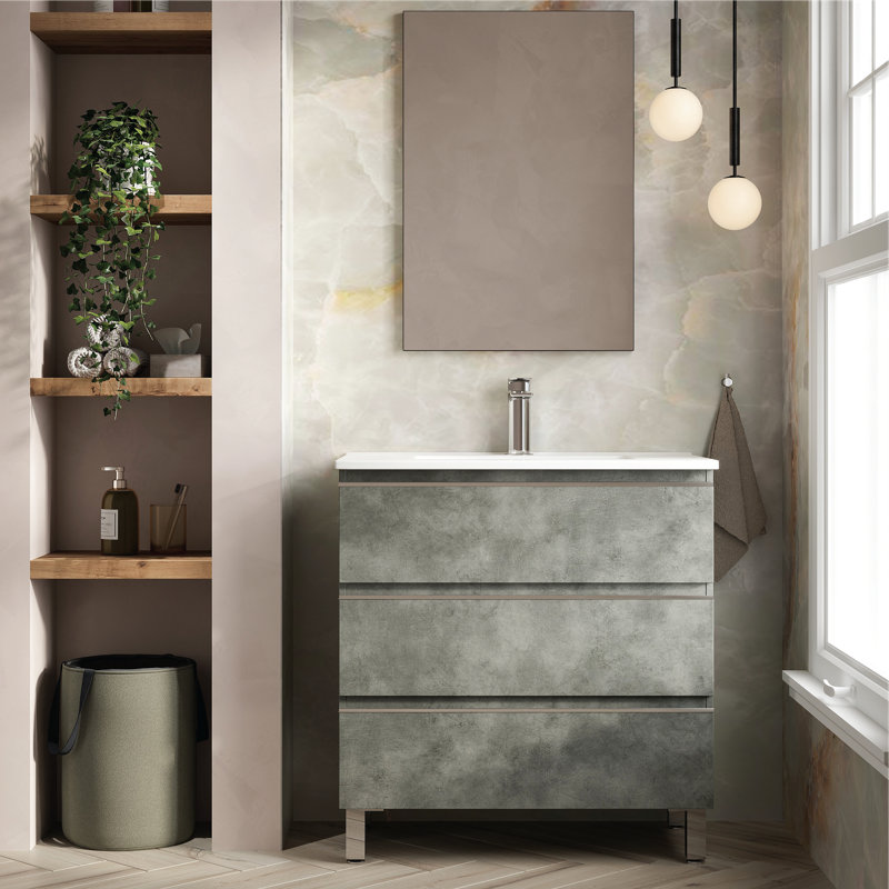 Berdahl Bathroom Vanity with Basin
