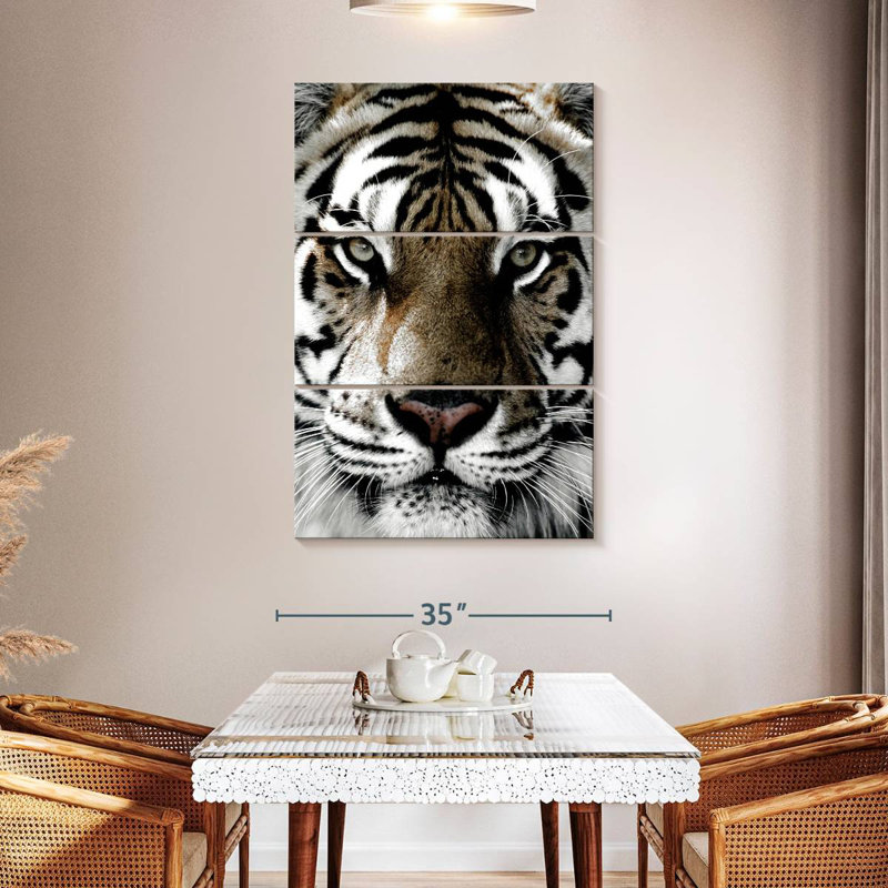 Brampt White Tiger Gaze, 50" H x 32" W