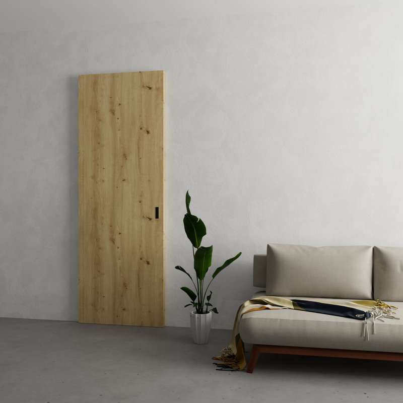 Grange cachée - ESSENTIAL 8001 - Portes en placage de bois - Ensemble coulissant Magic , 30 po x 96 po, Chêne caramel