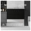Meuble-lavabo flottant noir 36 po avec lavabo, portes à fermeture douce, armoire de rangement en contreplaqué