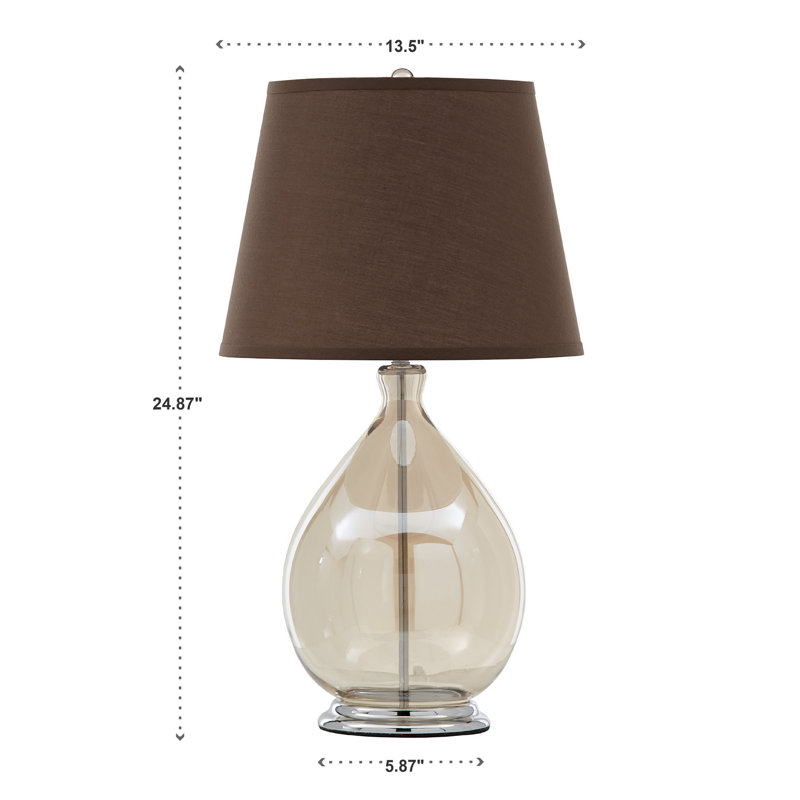 Lampe de table en verre Gissela