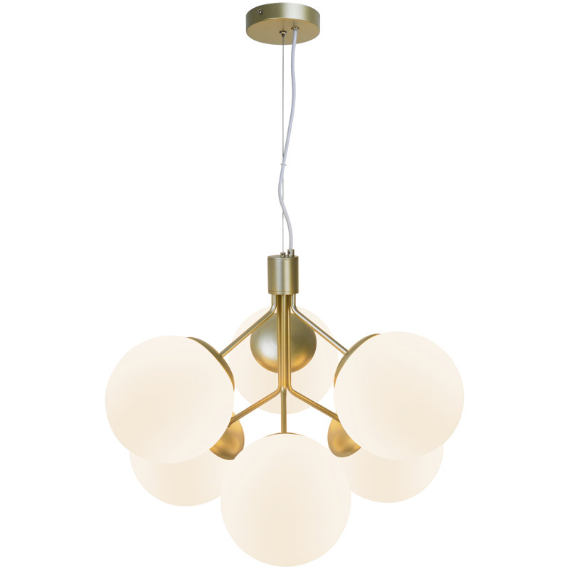 Ivona 6 - Light Sphere Pendant, Brass