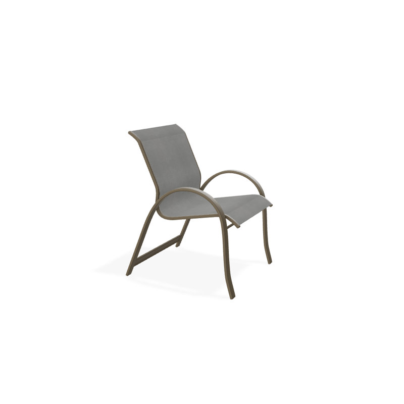 Aruba Outdoor Dining Armchair, Beachwood