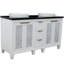 Ensemble de meuble-lavabo double 61 "avec miroir Schreck-244746513-244746514