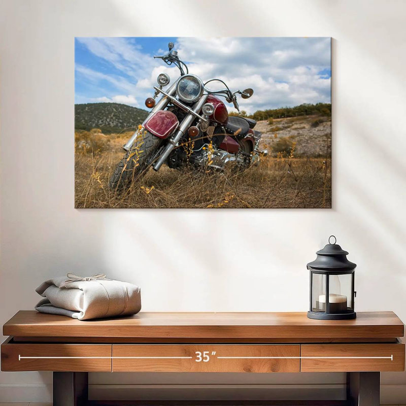 Moto classique Mehar, H 16 po x l 24 po