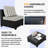  𝗣𝗿𝗲- 𝗮𝘀𝘀𝗲𝗺𝗯𝗹𝗲𝗱 𝗖𝗵𝗮𝗶𝗿𝘀, 2-Person Patio Furniture Set Rattan Modular Conversation Sets Outdoor Seating Sofa Group With Coffee Table-117257416