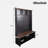 Practical Walnut Entryway Bench with Adjustable Shelves-220152906