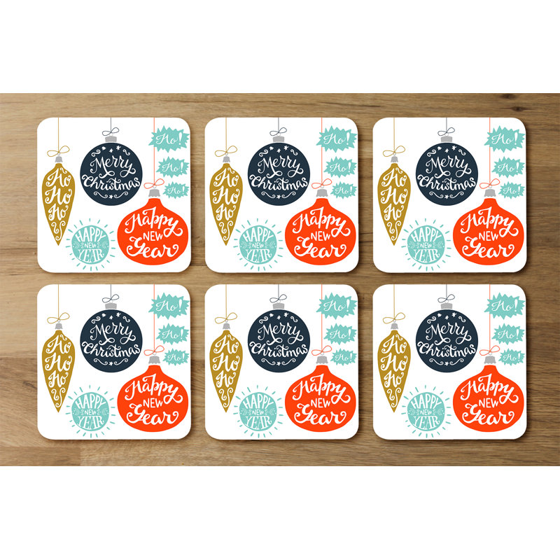 Square 6 Piece Coaster Set