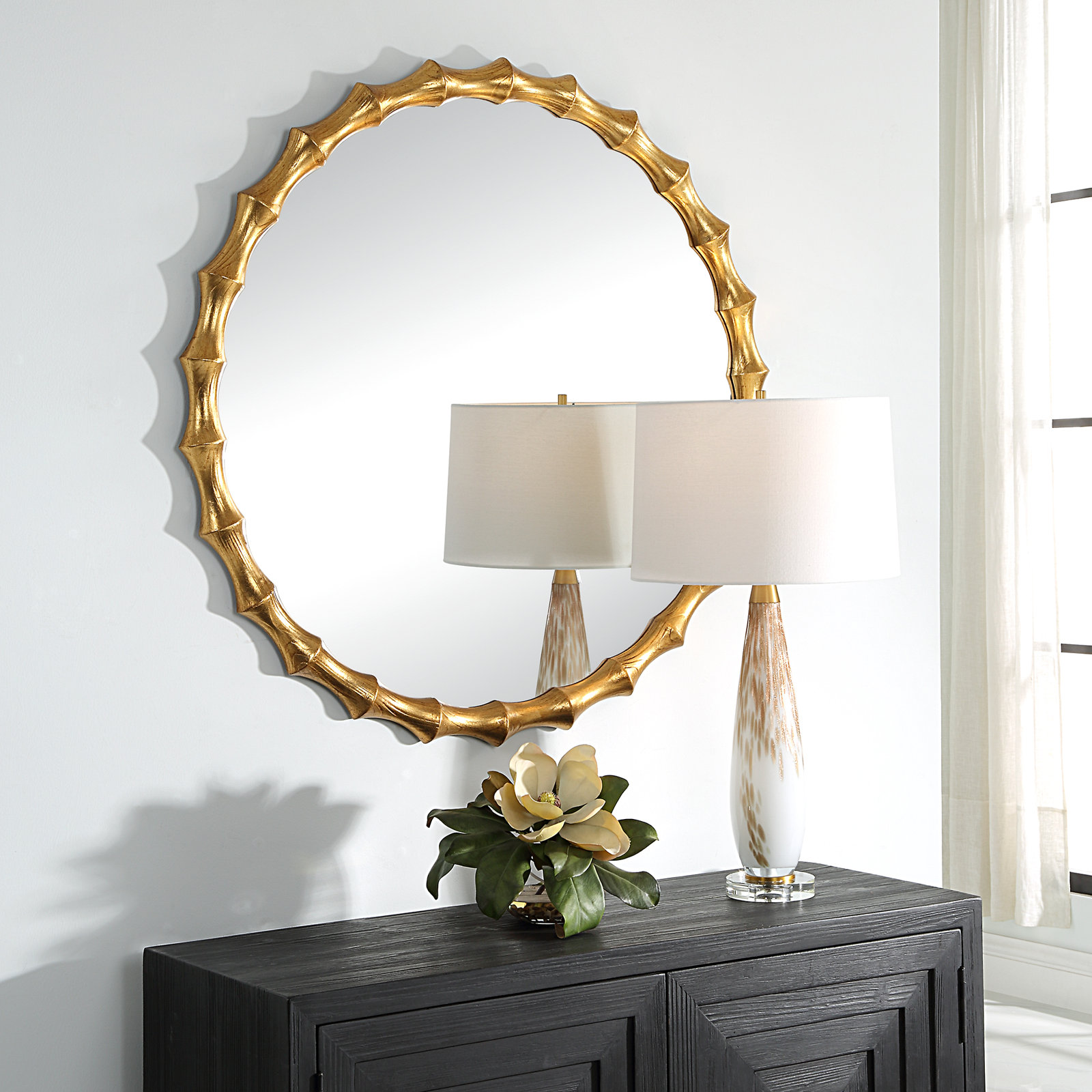 Mitch 39" Pine Accent Mirror