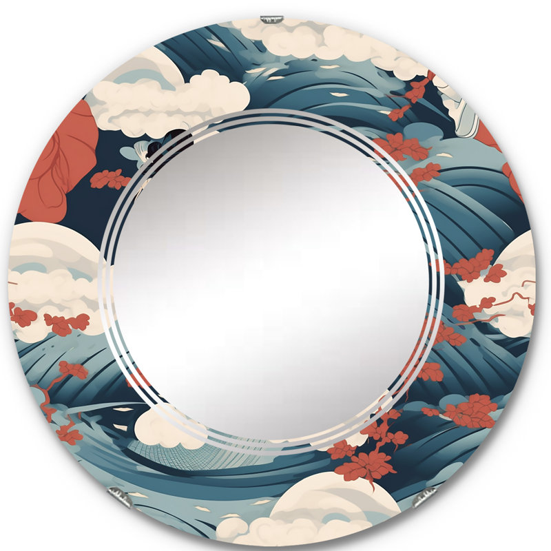 Luxevia - Miroir mural moderne rond, 24 po x 24 po