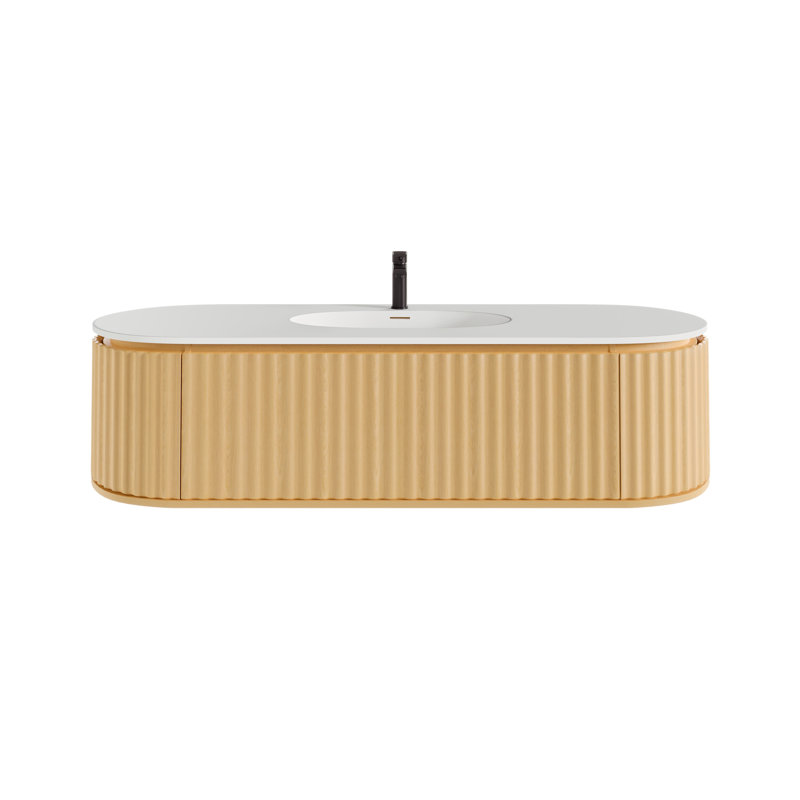 Meuble-lavabo simple 64 po avec plateau Haven