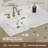 Ronnie 36" Single Vanity With White Carrara Quartz Top, Pre Assembled