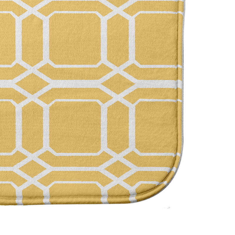 Tapis de bain Eliza, l 24 po x L 17 po, Jaune