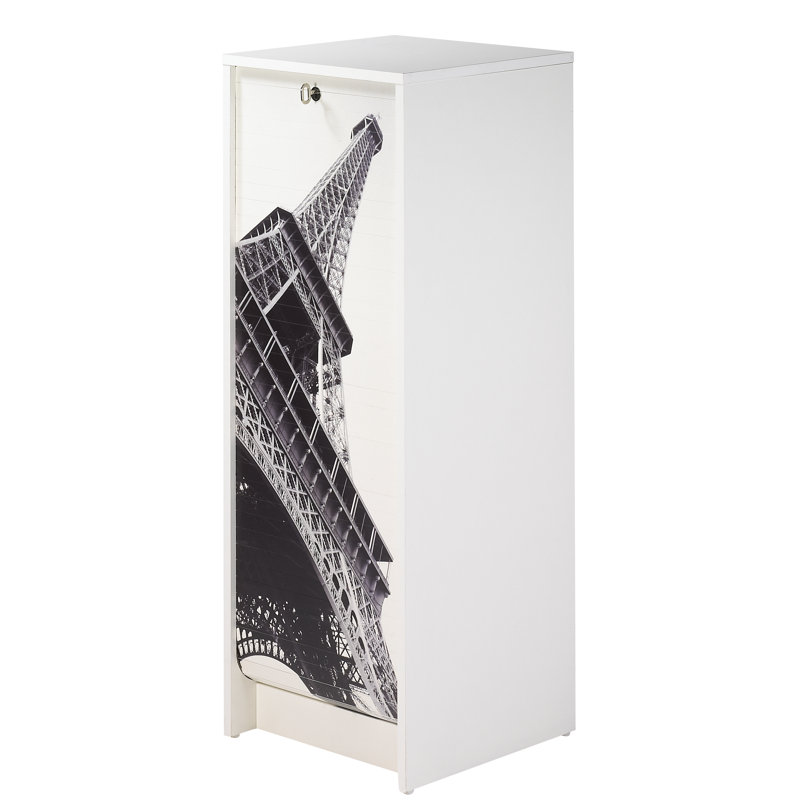 Gratiana 1 -Door 5 -Shelf, White