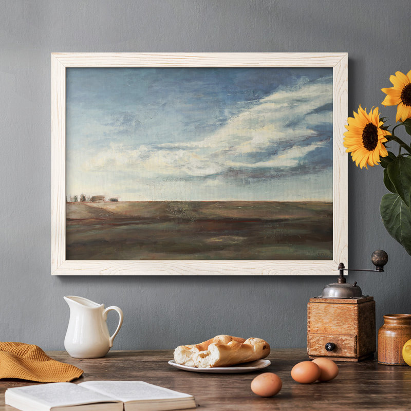 «Coming Storm», peinture sur toile encadrée, Blanc, H 26 po x l 38 po x P 1,5 po