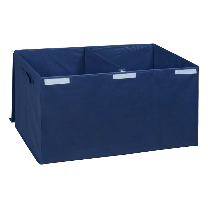 Niche Cubo Foldable Fabric Storage Trunk with Label Holder, Blue