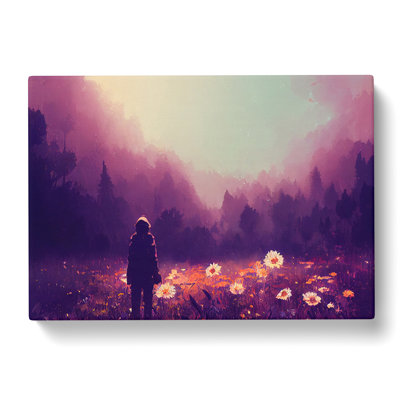 Field Of Flowers - Wrapped Canvas Print