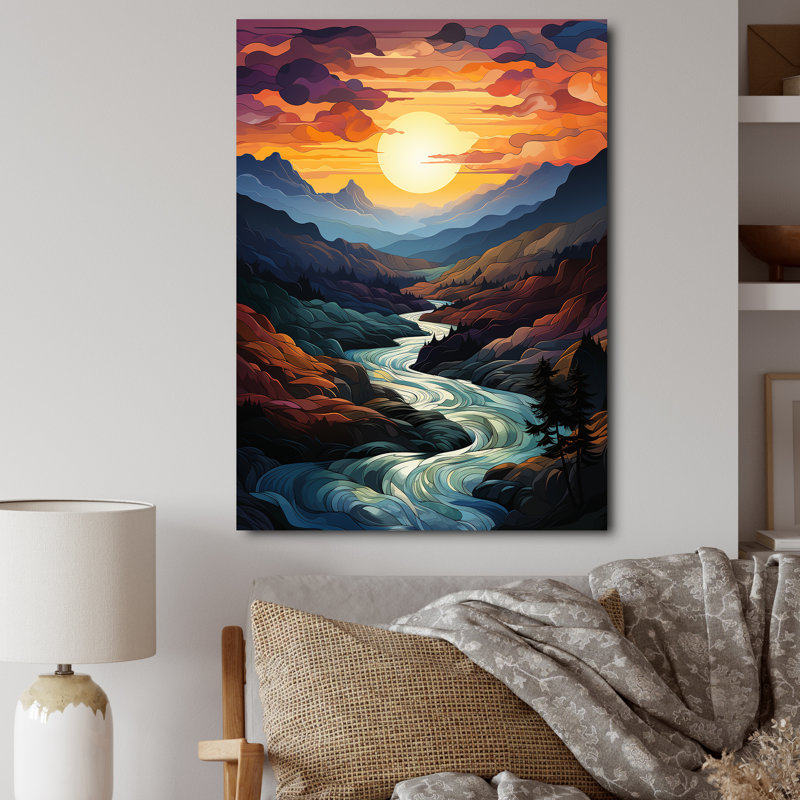 Palette majestueuse Barnali, Toile tendue, H 20 po x l 12 po x P 1 po