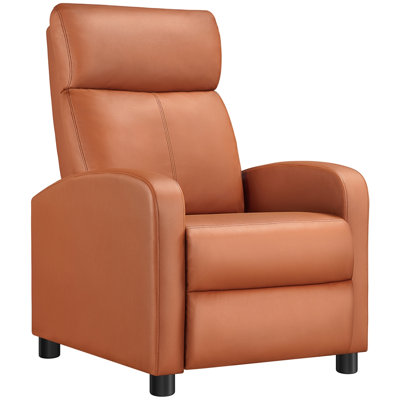Mcghee 24.5" Wide Recliner Chair, Compact Reclining Chair with Comfortable Seating for Living Room, Bedroom and Home Relaxation Use