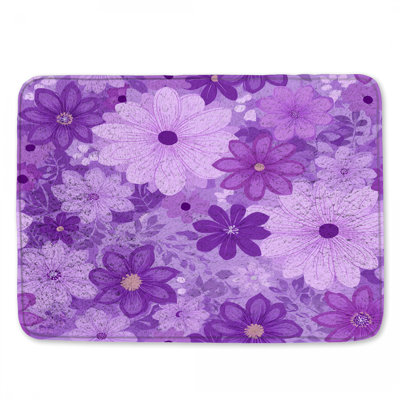 Tapis de bain floral