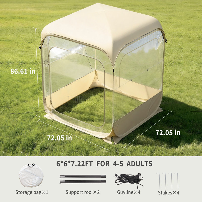 6 x 6 pi D Pavillon de jardin résistant aux intempéries