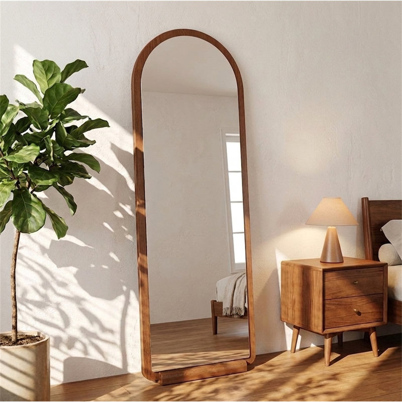Mid-Century Arched Full-Length Mirror