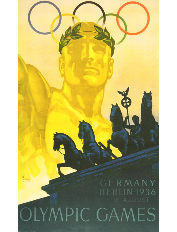 Jeux olympiques, 1936, H 24 po x l 15 po