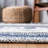 Adalyn Southwestern Handmade Flatweave Navy/Ivory Area Rug-624975608