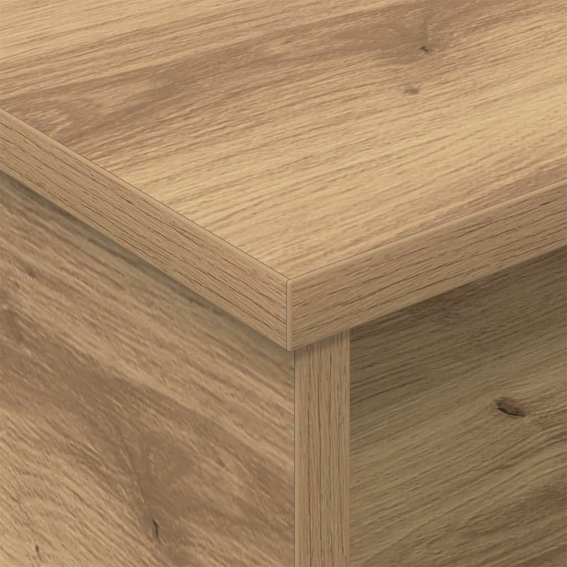 40 cm W Bedside Table, Taupe