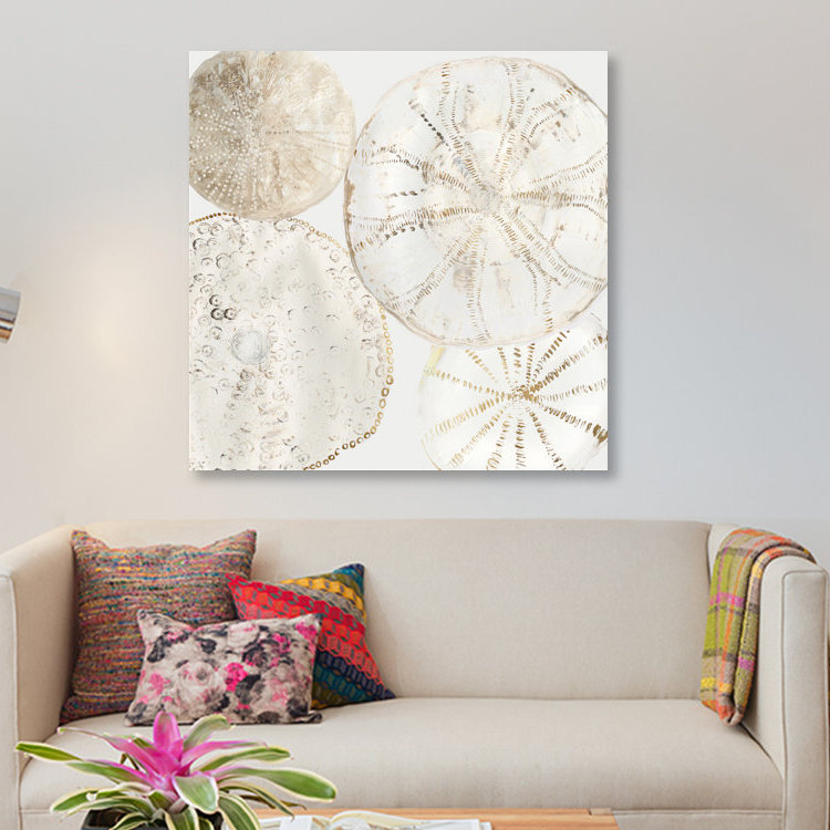 «Sea Patterns II», impression sur toile, H 26 po x l 26 po x P 1,5 po, Pas de tapis, Toile tendue