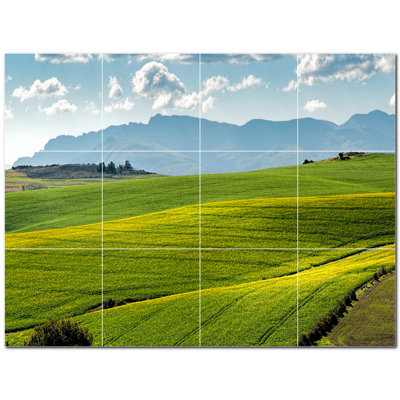 4.25'' x 4.25'' Satin Ceramic Decorative Mural